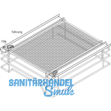 VAUTH-SAGEL SAPHIR Drahtkorb, BxHxT 438 x 145 x 487 mm, Stahl silber RAL 9006