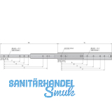 ACCURIDE 5321 Kugelkfigfhrung - berauszug, L 550 mm Stahl chromatiert