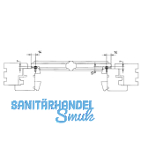 Sprossenkupplung z. Aufschrauben f. Sprossenkreuz,Kunststoff dunkelbraun (10992)