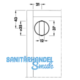 CAMAR Abdeckkappen fr Modell 816, Bohrer 35, Kunststoff wei
