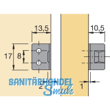 HETTICH PRESTIGE 2000 Anschlagwinkel, zum Anschrauben, 72684