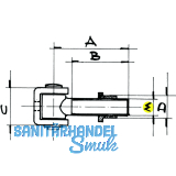Anschweiband verstellbar, Typ C, Stahl blank/verzinkt M 24