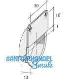 Aufhngesen zum Einbohren, Bohr 35, Bohrtiefe 10, Kunststoff wei