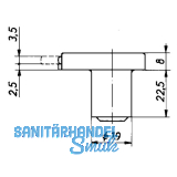 HEKNA 203 Zylinder-Kastenschloss links, Zamak