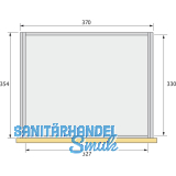 HETTICH SYSTEMA TOP 2000 Stahlschubkasten, EB 392 mm, Alu-Finish