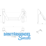 Griffrohr 7100 fr Stangengriff, 1150 mm, Edelstahl