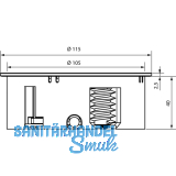 Einbausteckdose TWIST 2S, 2 Stk. Schukosteckdosen, Edelstahl Effekt