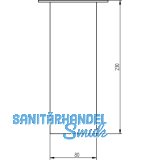 Barkonsole Jumbo, Hhe 170 mm, Aluminium Edelstahl Effekt