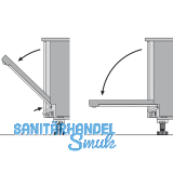 Blendenbeschlag fr Geschirrspler, Kunststoff wei