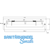 Briefeinwurf 315 x 80 mm, Edelstahl