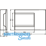 CAMAR 807XL Abdeckkappe zu Unterschrankaufhnger, Kunststoff wei