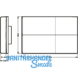 CAMAR 807XL RV Abdeckkappe zu Unterschrankaufhnger, Kunststoff wei