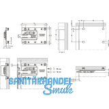 CAMAR 807XL Unterschrankaufhnger links, Stahl verzinkt