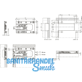 CAMAR 807XL RV Unterschrankaufhnger links, Stahl verzinkt