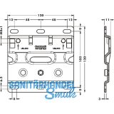 CAMAR 807XL/807 XL RV Trgerplatte zu Unterschrankaufhnger, Stahl verzinkt