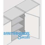 BLUM CLIP Standardscharnier 100, gerade, mit Feder, Schrauben