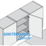 BLUM CLIP top 120 Scharnier, gerade, ohne Feder, Schrauben