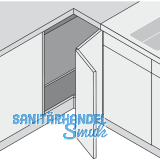 BLUM CLIP top Falttrscharnier 60, mit Feder, Schrauben