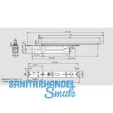 Trschlieer integiert ITS 96 3-6, Flgelb. -1400 mm, Standard