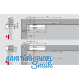 Trschlieer TS 90 Impulse EN 3-4, 1-flg. mit Gleitschiene, silber