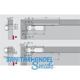 Trschlieer TS 90 Impulse EN 3-4, 1-flg. mit Gleitschiene, silber
