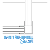 Design Alu-Eckprofil 5000 mm. Edelstahl Effekt
