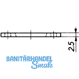 HEKNA Distanzplatte zu Kastenschloss 203 bei schlanken Tren, KS transparent