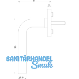 DORMA Fenstergriff OGRO 4155SO - verdeckt geschr., VK 7 x 35 mm, Edst. matt