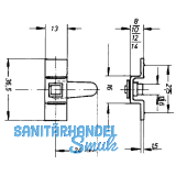 Dorneinreiber zum Anschweien, 14 mm, Stahl verzinkt