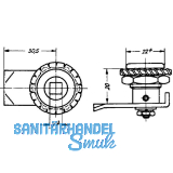Dorneinreiber zum Einbohren mit Arretierung, Stahl verzinkt