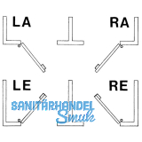 Rustikales Schlossset Wartberg BB, rechts einwrts, DM 60, Stahl blank