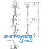 HEKNA 321 Drehstangenschloss fr Rahmentren rechts, Zamak
