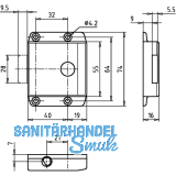 JuNie ASS 7781 Zylinder-Drehstangenschloss Dornma 40 mm, Zamak