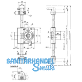 HEKNA OBJEKT UNIVERSAL SYSTEM 30 Drehstangenschloss Dornma 38 mm