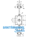 HEKNA ULTRA Drehstangenschloss links, Dornma 30 mm, Zamak