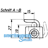 HEKNA ULTRA Drehstangenschloss links, Dornma 30 mm, Zamak