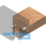 Druckknopfverbinder Upat, für unsichtbare Verbindung von Holz-/Plattenteilen