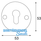 HRTNAGL Drckergt. GRDEN - auf Ros. WC, TS38 - 45, verzinkt/patiniert