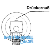 Drckerstift mit Achsialbohrung, 8, 5 x 155 mm, Stahl verzinkt