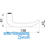ECO Drckerlochteil D 410 - VK 9 mm, FS, Alu silber eloxiert