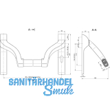Stangengriff ECO EPN 900 IV Edelstahl PZ 72