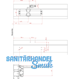 Trschlieer TS 10, EN 2,3,4 mit Gestnge, ohne Feststellung silber RAL 9006