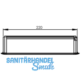 Einbau Steckdosenleiste EVOline Frame Dock Small 3xSchukosteckdose