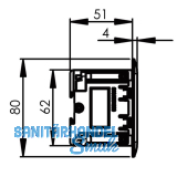 Einbau Steckdosenleiste EVOline Frame Dock Small 3xSchukosteckdose