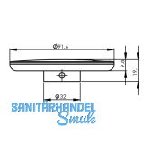 EVOline Port Ersatz Wippdeckel Alufarbig