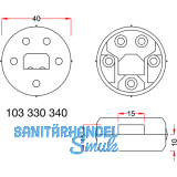 Einhngeverb. KORFU, fix, Zugfest.50KG, Einb. T 10, Einb.-40, KS grau, 1GT=2ST