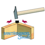 LAMELL Fixo Einschlaglamelle, E20-H, 23x28mm, Strke 4, VPE 80, KS schwarz