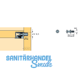 HETTICH VB 35/36 Einschraubdbel+M4 x 7,8 Gewinde, Spannma 6.7