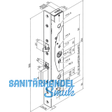 Elektro-Sicherheitsschloss EL 420, DM 35, Stulp 24 x 300 mm, Edelstahl