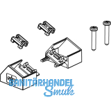 Endkappen zu Aluprofil MEC-3, schrg, alufarbig